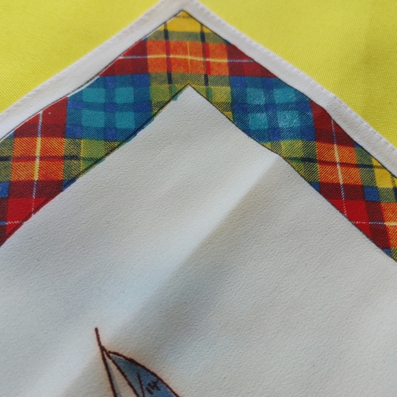 Vintage Scottish Handkerchief Souvenir scarf  Scotia's Boast Hawick Callants - Picture 6 of 12